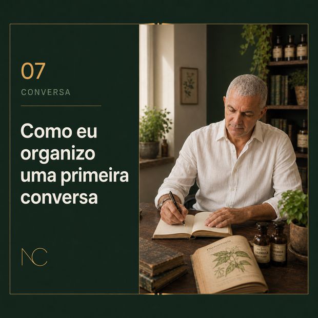 Como eu organizo uma primeira conversa